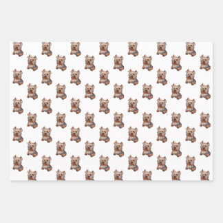 Feuilles de papier d'enveloppement du Terrier du Y