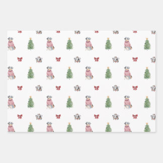 Feuilles de papier d'enveloppement pour chien aust