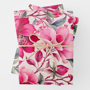 Feuilles de papier d'habillage d'art en tissu Vint