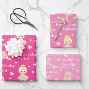 Feuilles de papier enveloppant Blonde Ballerina
