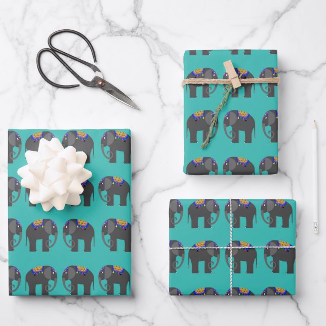 Feuilles de papier enveloppant d'éléphant (Recto)