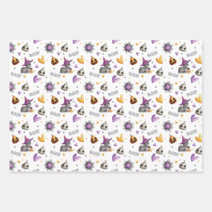 Feuilles de papier enveloppant d'Halloween