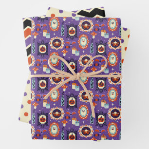 Feuilles de papier enveloppant d'Halloween
