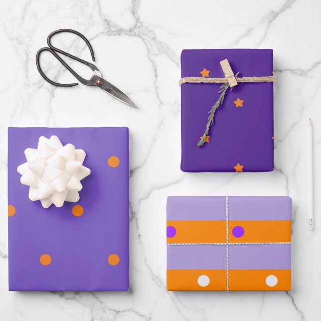 Feuilles de papier enveloppant Halloween éffrayant (Recto)