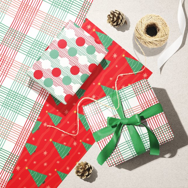 Feuilles de papier enveloppantes de Noël (Créateur téléchargé)