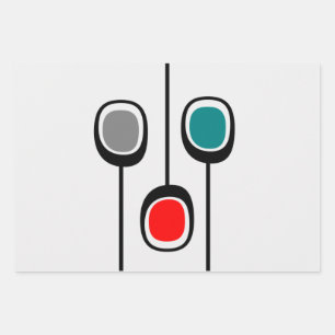 Feuilles de papier imprimées modernes du milie