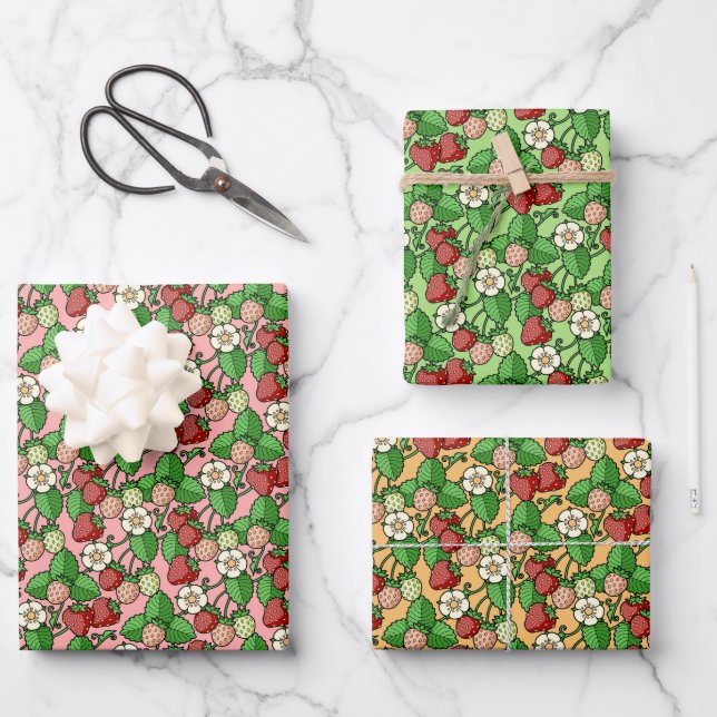 Feuilles de papier Motif à envelopper de la vigne  (Recto)