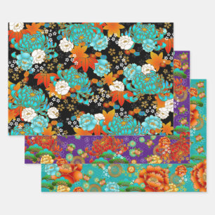 Feuilles de papier motif de style Washi