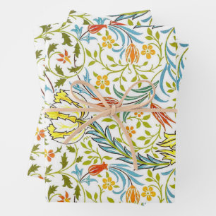 Feuilles de papier William Morris 19e siècle