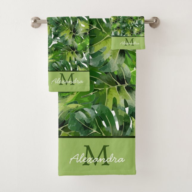 Feuilles de verdure tropicale moderne (En situation)