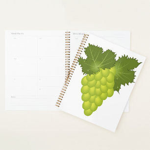 Feuilles de vigne de raisins verts Fruits frais
