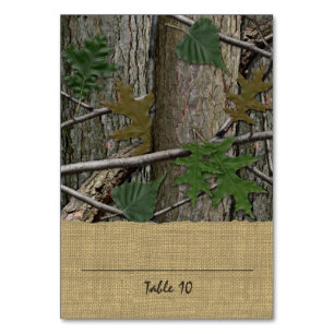 Feuilles d'écorce d'arbre et carte de place Burlap