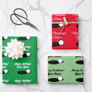 Feuilles d'emballage de Noël personnalisées sur le