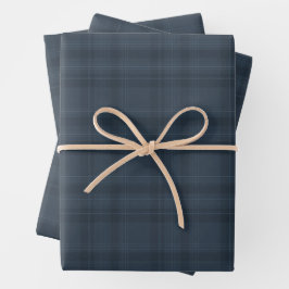 Feuilles d'enveloppement Plaid Festive Blue Flanne