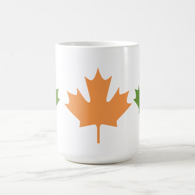 feuilles d'érable colorés - tasses (Centre)