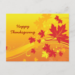 Feuilles d'érable couleurs d'automne carte postale