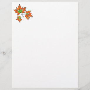 Feuilles d'érable orange, motif botanique