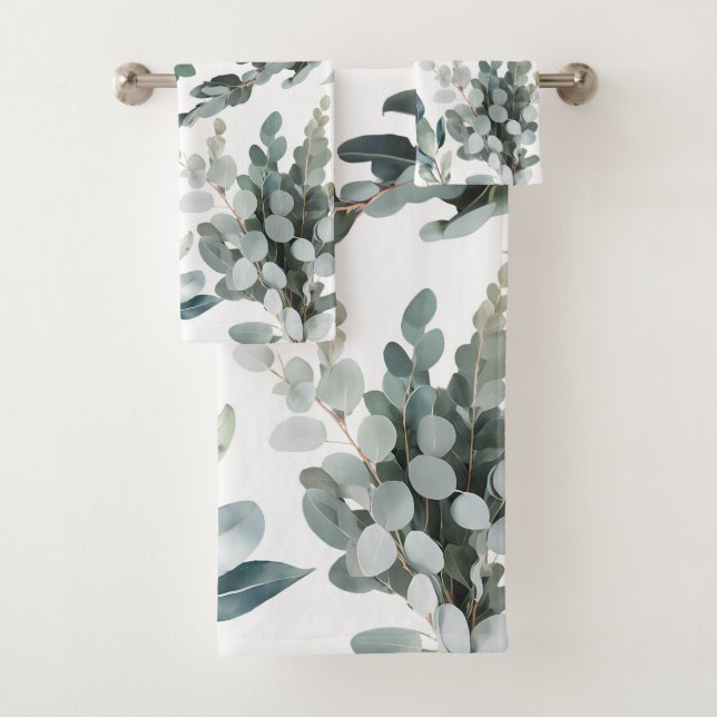 Feuilles d'eucalyptus vert rustique élégant (En situation)