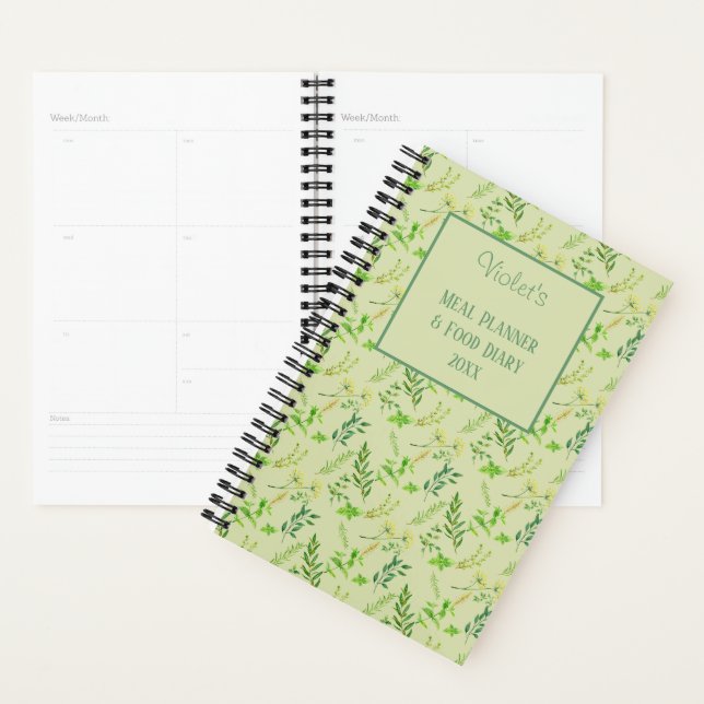 Feuilles d'herbes - Green Personnalisé Aliments Jo (Devant avec enveloppe)