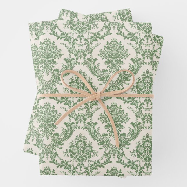 Feuilles en papier d'enveloppement de Damas de Noë (En situation)