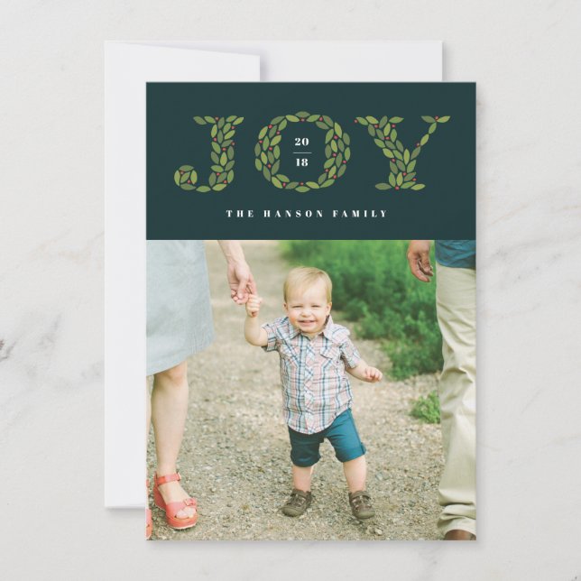 Feuilles et Berries Carte photo de vacances (Devant)