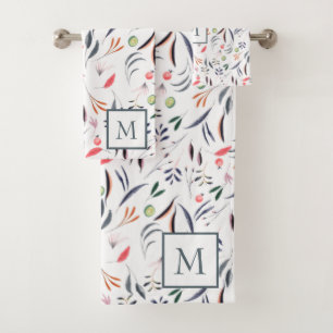 Feuilles Et Plumes Monogrammes