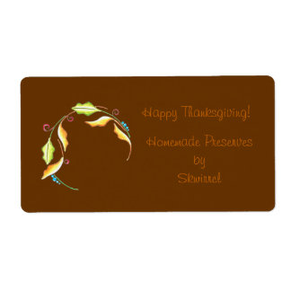 Feuilles ~ Étiquette Jar