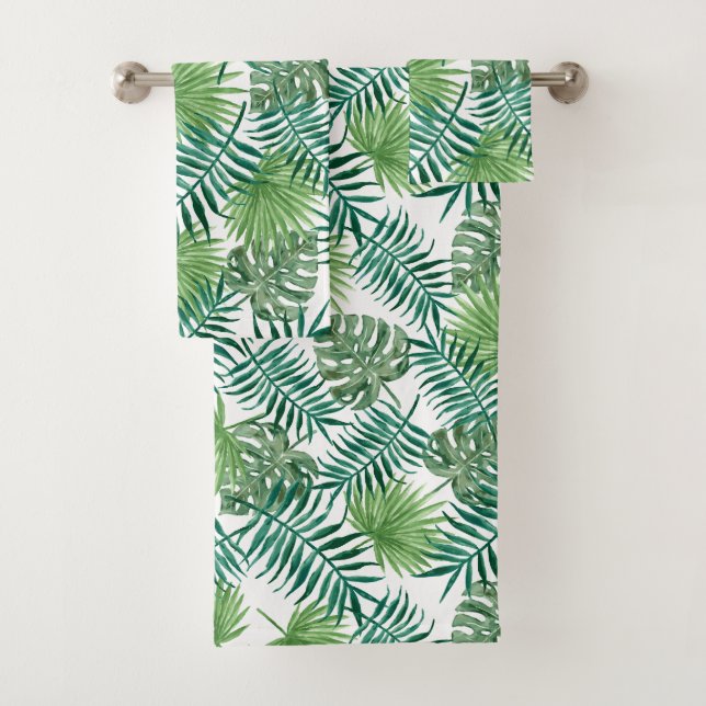 Feuilles exotiques verts (En situation)
