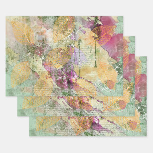 Feuilles Gold Orange Fall Leaf sur la page de déco