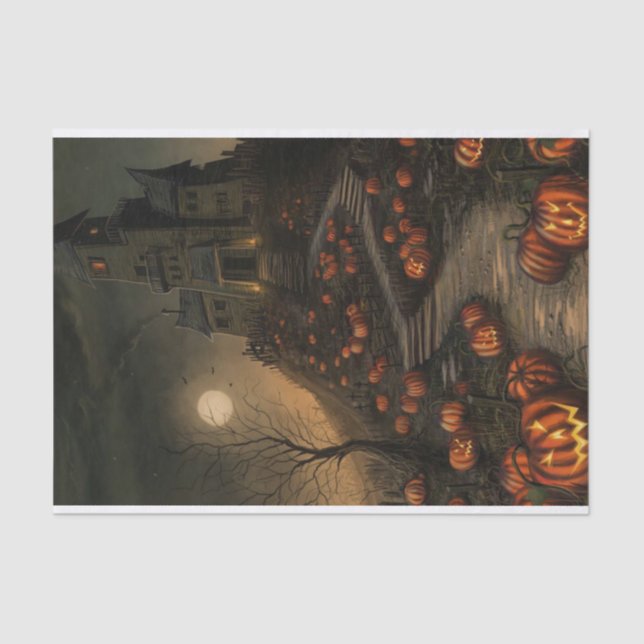 Feuilles hantées de papier de soie de soie de (Recto)