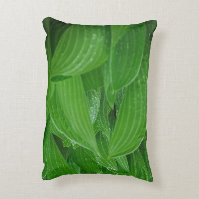 Feuilles Hosta avec Coussin Accent Raindrops (Dos(Vertical))