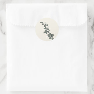 Feuilles Icey - Sticker esthétique botanique cosy