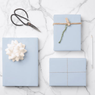 Feuilles papier à envelopper bleu bébé