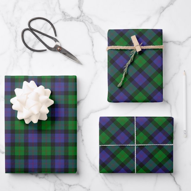 Feuilles Papier Clan Blair Tartan (Recto)