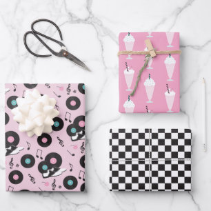 Feuilles papier d'emballage d'anniversaire des ann