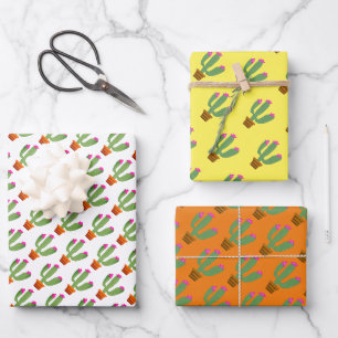 Feuilles papier d'emballage personnalisées plante 