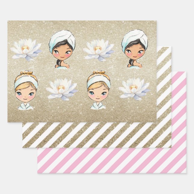 Feuilles papier d'emballage spa jour (Lot)
