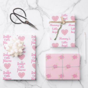 Feuilles papier d'enveloppement de Baby shower mig