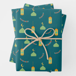 Feuilles papier d'enveloppement de cadeau pour le