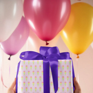 Feuilles papier d'enveloppement de crème glacée