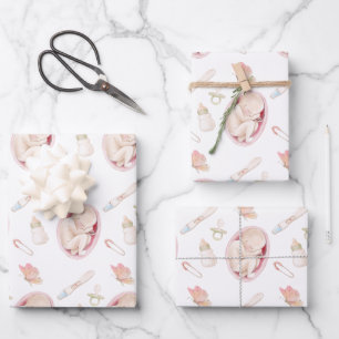 Feuilles papier d'enveloppement de grossesse