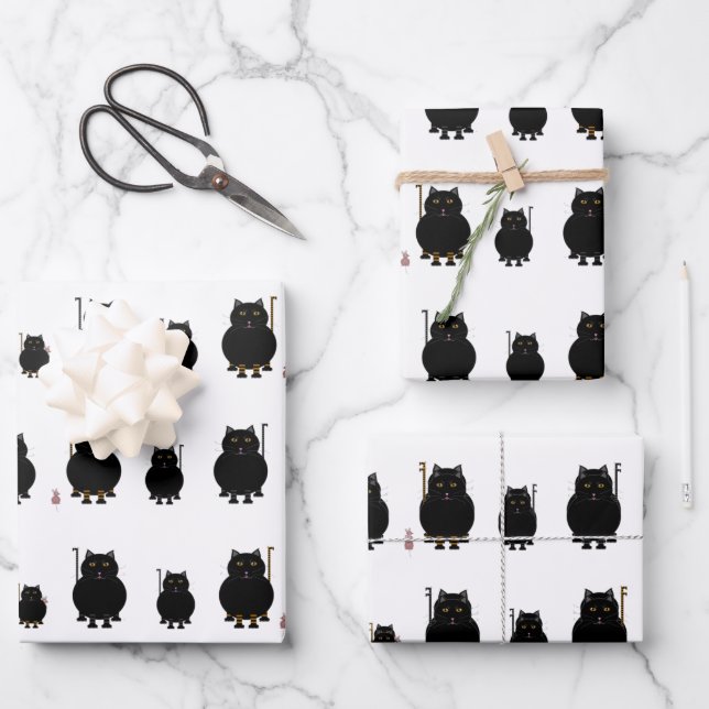 Feuilles papier Kitt Katt d'enrobage (Recto)