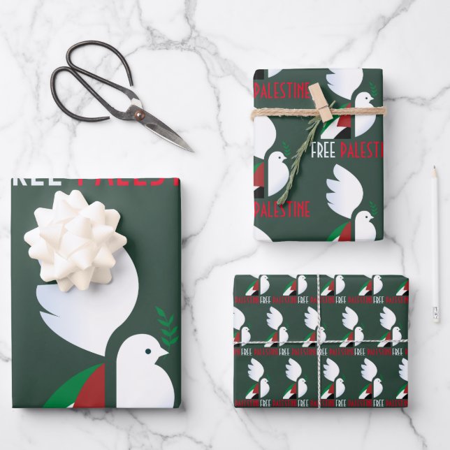 Feuilles papier Libérez la Palestine - Solidarité (Recto)