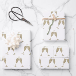 Feuilles plats en papier à envelopper de verres de