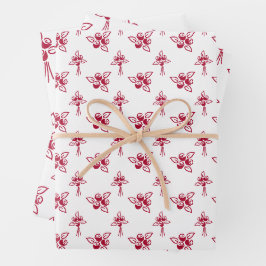 Feuilles plats en papier Motif à enveloppement Chi