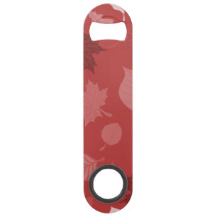 Feuilles rouges rayonnantes