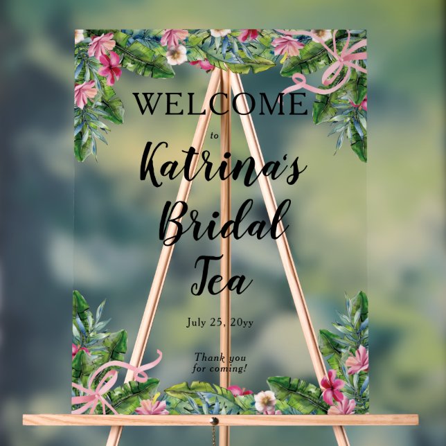 Feuilles Tropicales | Fête de Thé de Mariage Flora (Neutre)