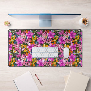 Feuilles tropicaux et fleurs