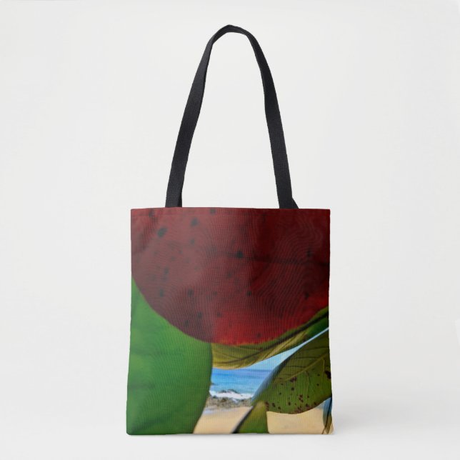 Feuilles tropicaux & Ocean View Sac fourre-tout éc (Devant)