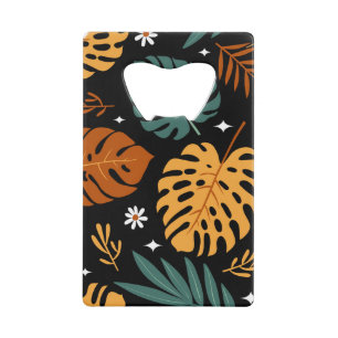 Feuilles tropicaux : Vintage foncé sans couture.